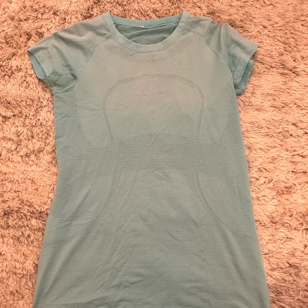 lululemon blue Short Sleeve Top